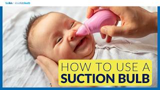 How to use a nasal aspirator or suction bulbPoire aspirante ou mouchebébé mode demploi [upl. by Gilcrest464]