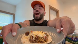 Homemade street tacos Mukbang [upl. by Monty]