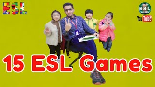 329  Top 15 ESL Games for Kids  Muxi ESL [upl. by Ainadi]