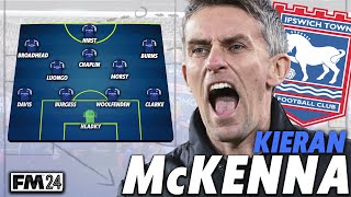 Kieran McKennas 4231 Ipswich Town tactic on FM24 [upl. by Niwhsa127]