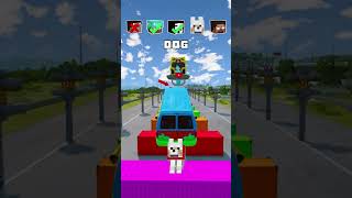 NOOB vs PRO vs HACKER vs HEROBRINE Car Jump Challenge 11 😁 🚗 shorts beamngdrive [upl. by Elladine792]