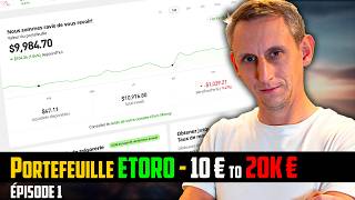 Suivi dun portefeuille eToro de 10 000  Action  Cryptomonnaie Juillet 2024 [upl. by Ycal]