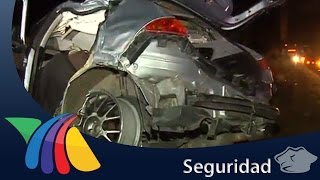 Mueren 3 jóvenes en accidente automovilístico  Noticias del Estado de México [upl. by Kentigerma]