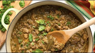 Pork Green Chili Recipe New Mexico Chile Verde ⁠ [upl. by Damle]