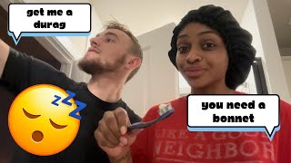 GET READY FOR BED WITH US GRWU grwm couples [upl. by Dedric]