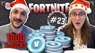 🔴 Concours 23 Calendrier de lavent  VBUCKS  PARTIE PERSO AVEC LA NOOB  live FORTNITE [upl. by Kotz]