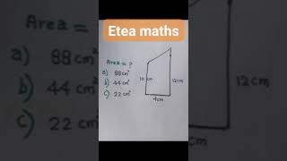 Trapezium Area shorts maths trending [upl. by Pelaga]