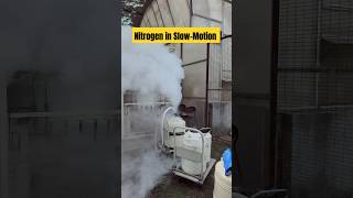 Releasing of the Nitrogen Gas in SlowMotion nitrogen science school shorts video viralvideo [upl. by Nylirrehs210]