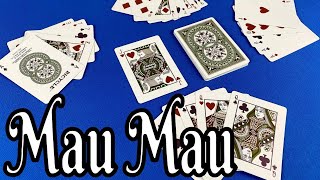 How to Play Mau Mau  A German hand shedding card game [upl. by Libre]