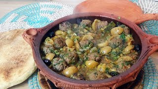 Tajine de boulettes de kefta aux légumes verts [upl. by Sumner586]