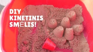 EKSPERIMENTAS DIY KINETINIS SMĖLIS [upl. by Nodnol454]