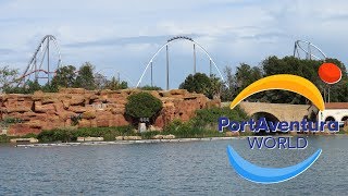 PortAventura Park  April 2019  Park Footage 4K [upl. by Anelhtac]