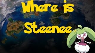 Where Is Steenee Trade Pokemon Pokemon SunMoon [upl. by Oilisab]