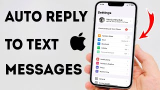 How To Auto Reply To Text Messages On iPhone  Full Guide [upl. by Bove]