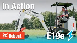 Bobcat E19e Electric Mini Excavator [upl. by Nahtnhoj]