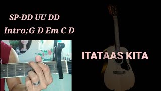 ITATAAS KITA guitar chords tutorial basic chords strumming worship [upl. by Seda939]