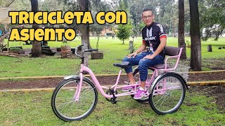 TRICICLETA CON ASIENTO MONK  Review [upl. by Roy656]