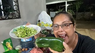 Torta de loroco con papas para la cena y un chile asado [upl. by Nilra]