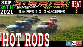 Stansted Raceway HOT RODS HEAT 3 26092021 Bangerracing DirtRacing racing race Freetowatch [upl. by Chadd]