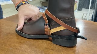 Cómo colocar las correas de espuela vaqueras How to attach Spanish spur straps [upl. by Hodess]