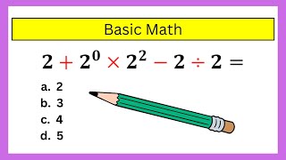 🔴Basic Math  Order of Operation [upl. by Yhtak]