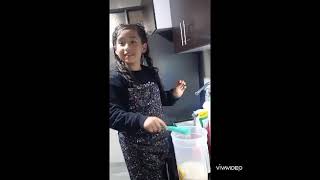 receta de waffles con helado Luciana Salas 1A [upl. by Filippa]