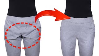 A sewing trick how to fix creases on the trousers simply [upl. by Arly]