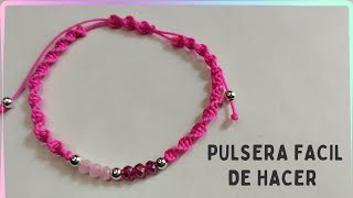 como hacer pulseras de hilo faciles para vender nudo de espiral [upl. by Sharleen114]