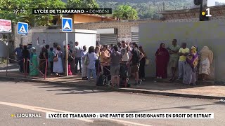 Lycée de Tsararano  une partie des enseignants en droit de retrait [upl. by Gloriana]