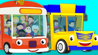 Wheels On The Bus  Nursery Rhymes For Children [upl. by Drahser]