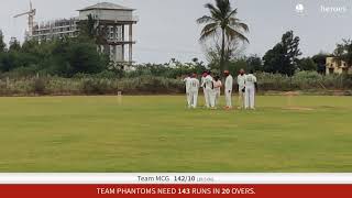 Live Cricket Match  Team MCG vs TEAM PHANTOMS  16Dec23 1245 PM 20 overs  MCG T20 CHAMPIONS LEA [upl. by Wessling]