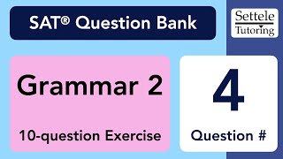 Grammar 2 Exercise Qn 4 SAT Question Bank 6ea8c23f [upl. by Esinev414]