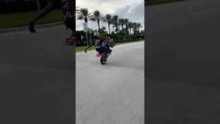 2023 Honda Grom Wheelies  stayon1wheel motrcycle miamibikelife browardcounty [upl. by Jelene]