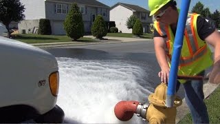 Hydrant Flushing Video [upl. by Nilrem]