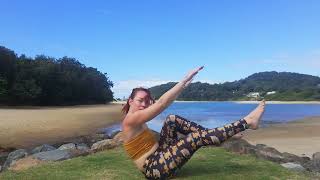 PreLunch Yoga  Pilates  Alignment Yoga with Amy Be [upl. by Klaus]