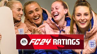 quotTHIS HAS TO BE FAKEquot 😂  Stanway Toone Walsh amp Greenwood Reveal Lionesses EA FC 24 Ratings [upl. by Eelhsa535]