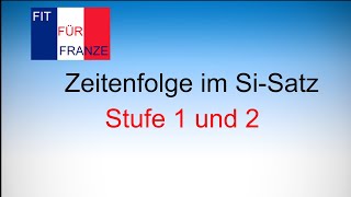 Zeitenfolge im SiSatz im Französischen  einfach besser erklärt  französischlernen [upl. by Anelam909]