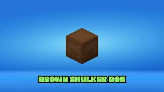 Brown Shulker Box  Minecraft [upl. by Biagi315]