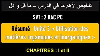 Résumé Unité 3 Ordures ménagères  pollution  Déchets  effet de serre etc chapitre 1 et 2 [upl. by Hilliard]