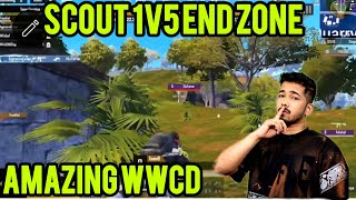 SCOUT 1v5 END ZONE CLUTCH FOR WWCD ☠️🥶  scout RNTxTX [upl. by Thgirw]