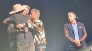 Nick Carter breaks down during Backstreet Boys tribute to Aaron Carter day after his death DNA Tour [upl. by Nelleh]