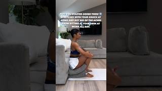 NO GYM NO PROBLEMUSE YOUR COUCH TO GET RID OF HIP AND BACK PAIN mobility tips backpain [upl. by Blight522]