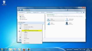 Windows 7  Bibliotheken ausblenden [upl. by Suirtemid]