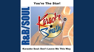 The Love I Lost KaraokeVersion As Made Famous By Harold Melvin amp The Bluenotes [upl. by Ddal]