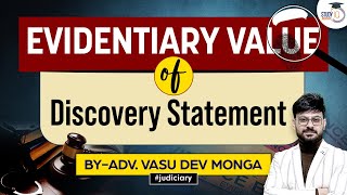 Evidentiary Value of Discovery Statement  Indian Evidence Act  Study IQ judiciary [upl. by Evelc]