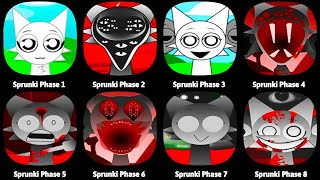 Phase 1 VS Phase 2 VS Phase 3 VS Phase 4 VS Phase 5 VS Phase 68 in Incredibox Sprunki NOOB VS PRO [upl. by Roxane]