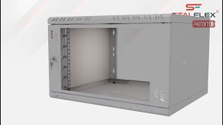 NL Szafa RACK Standard 19 6U 450 grijs glas [upl. by Nallid781]