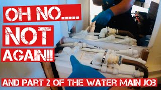 TOILET MACERATOR BLOCKED amp PART 2 of the WATER MAIN ISSUE  PLUMBING UK [upl. by Ohcirej]