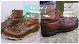 Resoling my Red Wing boots in the UK with Craggs in Leeds [upl. by Ailes]