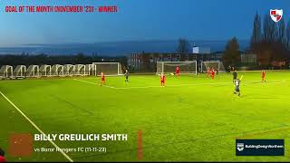 November 23 Goal of the Month Winner  Billy Greulich Smith [upl. by Ahtebat]